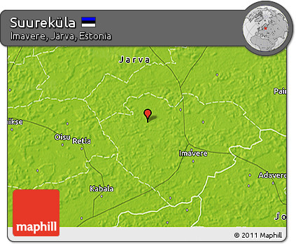 Physical 3D Map of Suureküla