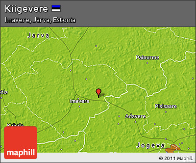 Physical 3D Map of Kiigevere
