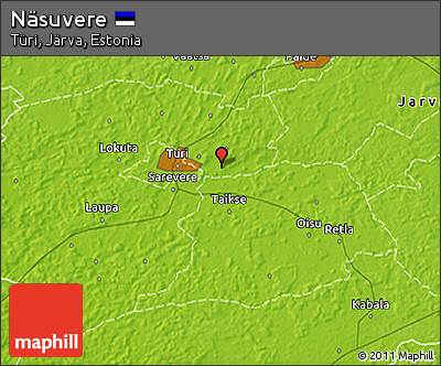 Physical 3D Map of Näsuvere