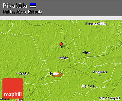 Physical 3D Map of Pikaküla