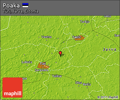 Physical 3D Map of Poaka