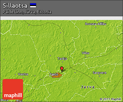 Physical 3D Map of Sillaotsa