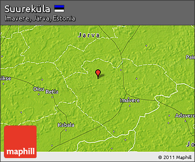 Physical 3D Map of Suureküla