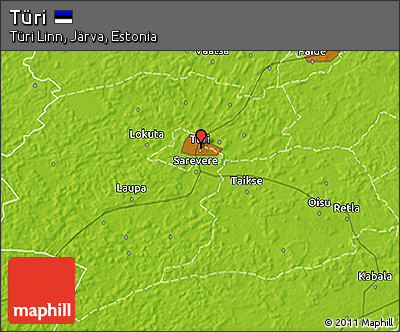 Physical 3D Map of Türi