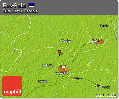 Physical 3D Map of Ees-Pala