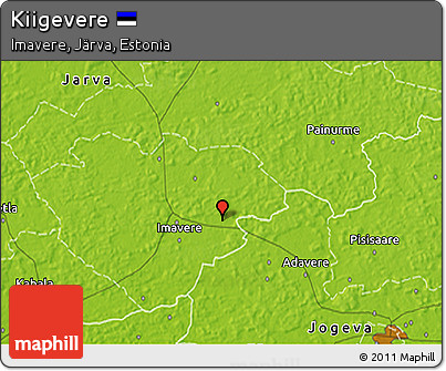 Physical 3D Map of Kiigevere