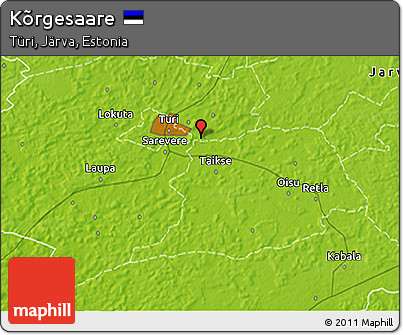 Physical 3D Map of Kõrgesaare