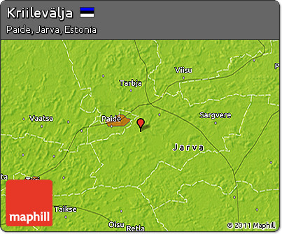 Physical 3D Map of Kriilevälja