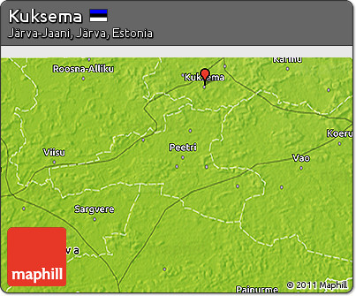 Physical 3D Map of Kuksema