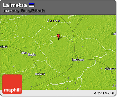 Physical 3D Map of Laimetsa