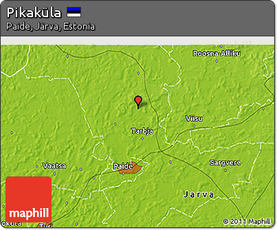 Physical 3D Map of Pikaküla