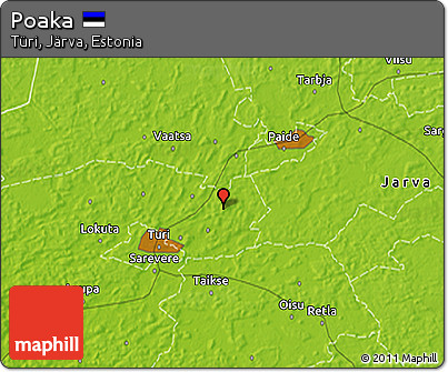 Physical 3D Map of Poaka