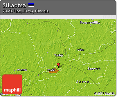 Physical 3D Map of Sillaotsa