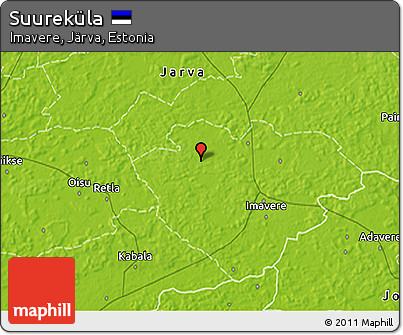 Physical 3D Map of Suureküla