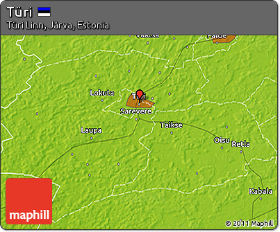 Physical 3D Map of Türi