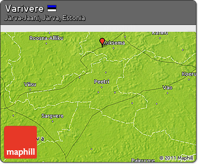 Physical 3D Map of Varivere