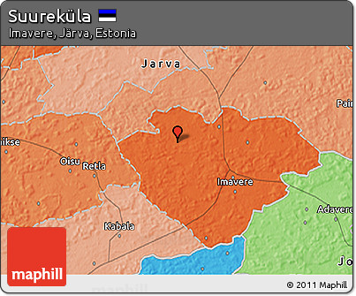 Political 3D Map of Suureküla