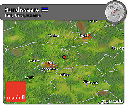 Satellite 3D Map of Hundissaare