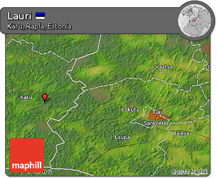 Satellite 3D Map of Lauri