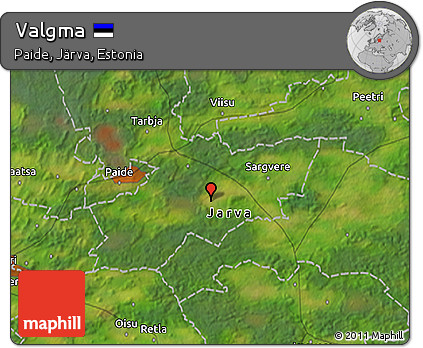 Satellite 3D Map of Valgma