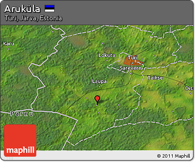 Satellite 3D Map of Aruküla