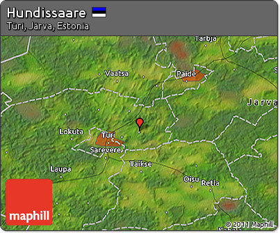 Satellite 3D Map of Hundissaare