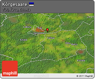 Satellite 3D Map of Kõrgesaare