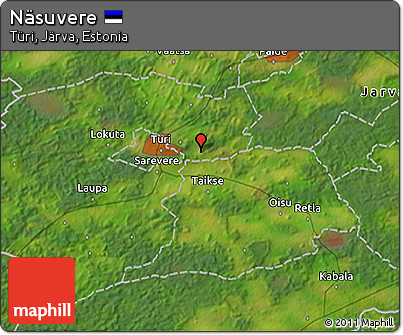 Satellite 3D Map of Näsuvere