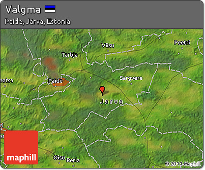 Satellite 3D Map of Valgma