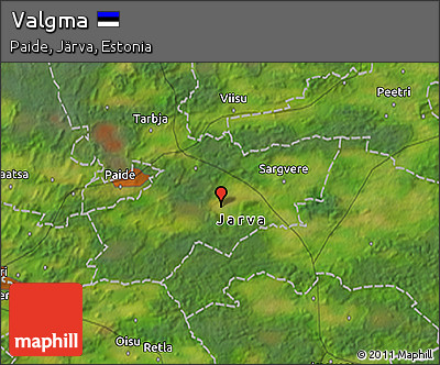Satellite 3D Map of Valgma