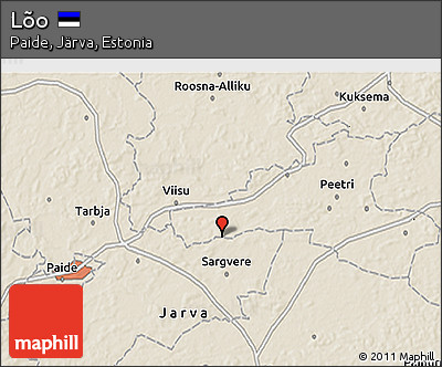 Shaded Relief 3D Map of Lõo