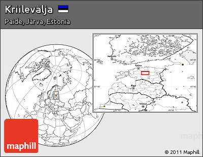 Blank Location Map of Kriilevälja