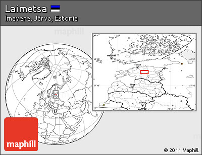 Blank Location Map of Laimetsa