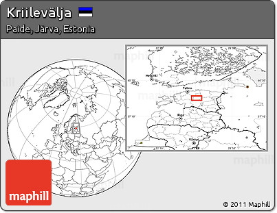 Blank Location Map of Kriilevälja