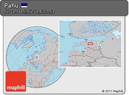 Gray Location Map of Pähu