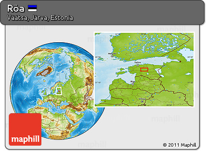 Physical Location Map of Röa