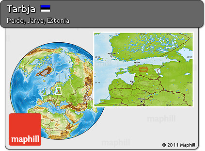 Physical Location Map of Tarbja