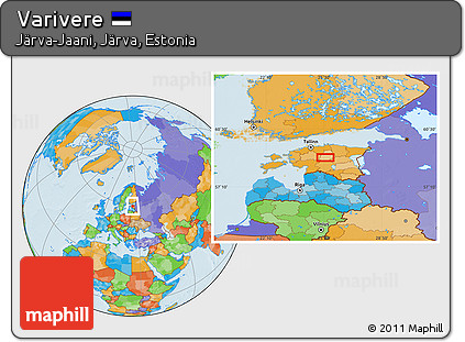 Political Location Map of Varivere