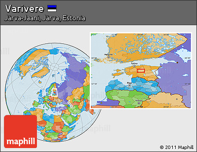 Political Location Map of Varivere