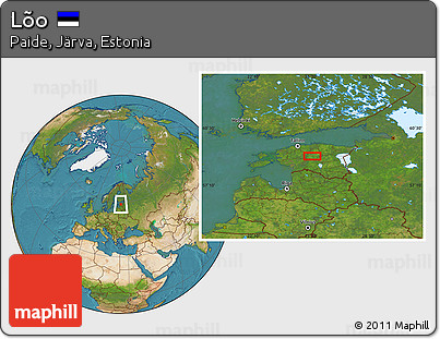 Satellite Location Map of Lõo