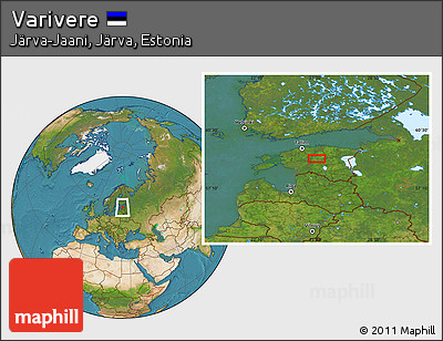 Satellite Location Map of Varivere