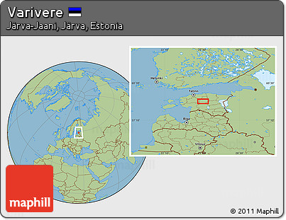 Savanna Style Location Map of Varivere