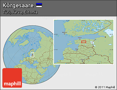 Savanna Style Location Map of Kõrgesaare