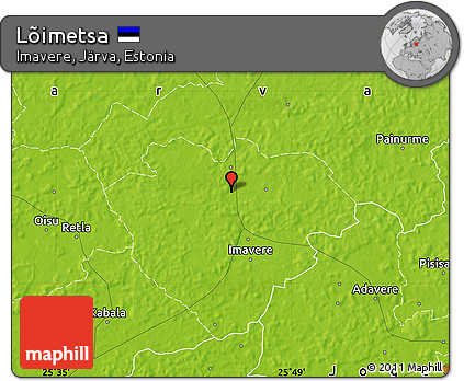 Physical Map of Lõimetsa