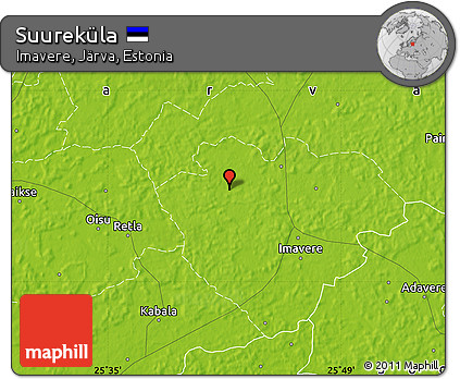 Physical Map of Suureküla