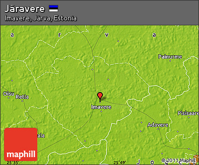 Physical Map of Järavere