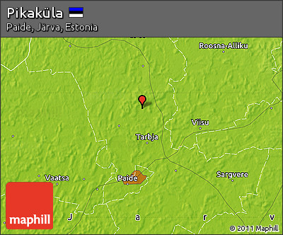 Physical Map of Pikaküla
