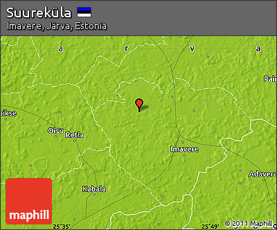 Physical Map of Suureküla
