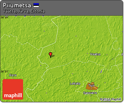 Physical Map of Piiumetsa