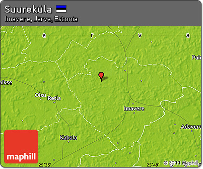 Physical Map of Suureküla